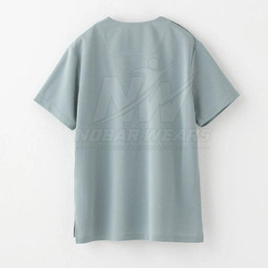 เสื้อสครับแพทย์คอวีเนื้อผ้านุ่มสำหรับคลินิก โรงพยาบาล ห้องปฏิบัติการ พร้อมบริการผลิตตามสั่ง - Product Image 2