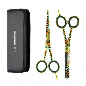 ชุดกรรไกรตัดผม5.5นิ้วชุดกรรไกรตัดผมและกรรไกรซอยผมใบมีดสแตนเลสเครื่องมือความงาม - Product Image 1