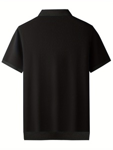 Camiseta Polo Transpirable de Última Moda para Hombre, Manga Corta, Corte Ajustado, Estilo con Cierre, Transpirable, para Usar en Verano, Camisetas Polo 2027 - Product Image 3