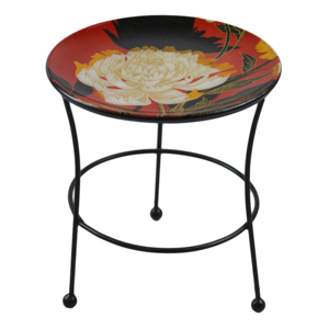 Metal Enamel Flower <b>Vase</b> <b>Stand</b> Outdoor and Indoor Home Garden Planter <b>Stand</b> Metal Plant Flower Pot Holder Furniture - Product Image 1