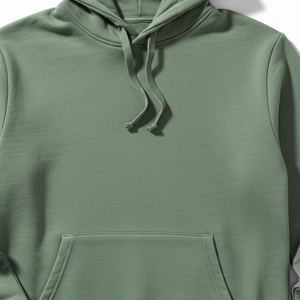 Sweat à capuche vert surdimensionné avec poche kangourou, en coton doux, streetwear décontracté pour homme, à porter au quotidien, chaud pour l'hiver - Product Image 3