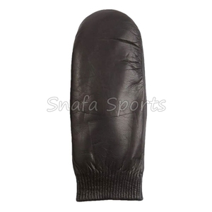 Mitaines en cuir de mouton respirantes et naturelles pour l'hiver, en fourrure, couleur marron, pour le ski, fabriquées à la main au Pakistan - Product Image 2