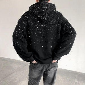 Fabricants professionnels de sweats à capuche respirants avec strass, nouveaux arrivages de sweats à capuche avec strass, sweats à capuche avec strass en vente chaude - Product Image 4