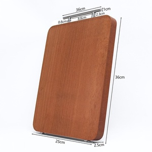 Planche en acacia résistante à l'eau, planche à découper étanche à l'humidité, planche en bois à faible absorption, bloc d'acacia traité à l'huile - Product Image 4