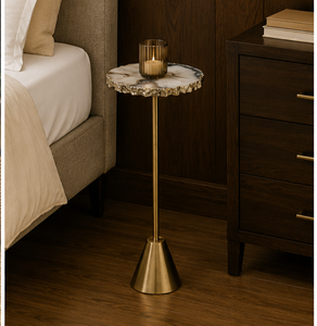Modern <b>marble</b> <b>top</b> coffee <b>table</b> Gold brass frame living room Decorative <b>side</b> <b>table</b> furniture - Product Image 6
