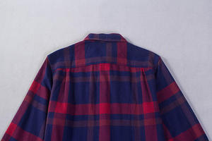 Wholesale Men's Autumn <b>Flannel</b> Yarn Dyed Eco-Friendly Anti-Wrinkle Breathable Outerwear Long-Sleeve 100% Cotton Shirt <b>Jackets</b> - Product Image 3