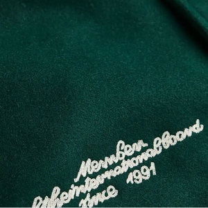 เสื้อแจ็คเก็ตวาร์ซิตี้ฤดูหนาวสีขาวน้ำเงินสำหรับผู้ชาย ยี่ห้อ Econex  ตกแต่งด้วยลายปัก  ปกคอพับ  ติดกระดุมเม็ดเดียว  ทรงปกติ - Product Image 6