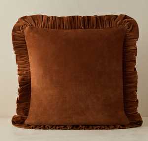 100% Velvet Ruffle Cushion <b>Covers</b> Luxury Decorative Throw Pillow <b>Covers</b> <b>for</b> <b>Sofa</b> - Product Image 5