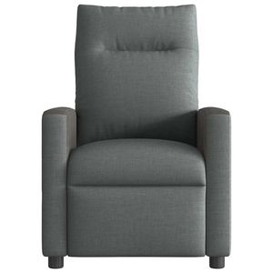 Fauteuil inclinable en tissu gris foncé - Product Image 3
