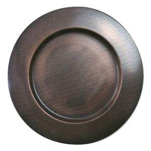 Round Metal Charger <b>Plate</b> with Gold Rim Glam Design for Wedding Table Setting charger <b>plate</b> - Product Image 4