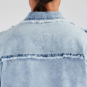 Concevez votre propre veste en jean, veste en jean légère de qualité supérieure, veste d'hiver en jean à séchage rapide pour hommes - Product Image 6