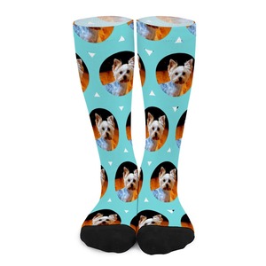 Chaussettes de sport en nylon/spandex avec logo personnalisé, écologiques, séchage rapide, respirantes, motifs à carreaux/unis/jacquard pour le basketball - Product Image 5