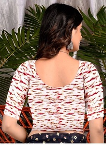 Blouse de sari grande taille pour femmes, prête à porter, facile à porter pour les mariages, les festivals, les fêtes et toutes les occasions. Achetez directement auprès du fournisseur. - Product Image 2