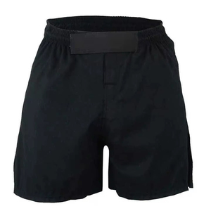 Shorts de combat MMA, grappling et jiu-jitsu écologiques et solides avec logo personnalisé et design extensible sur le devant - Product Image 5