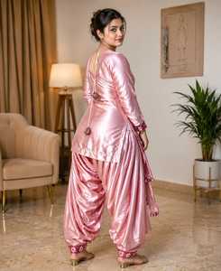Robe Anarkali Punjabi tendance, vêtements indiens et pakistanais, couleur personnalisée, ensemble 3 pièces, tenue de fête ethnique de créateur - Product Image 5