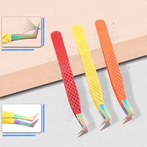 Fournisseurs en gros de couleurs personnalisées pour les pinces d'extension de cils Pince à épiler personnalisée spécialement conçue pour les cils 2D 3D - Product Image 4