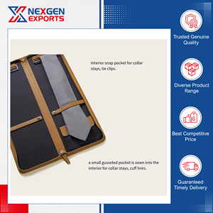 ข้อเสนอสุดพิเศษสำหรับกระเป๋าเก็บเนคไทหนัง PU คุณภาพมาตรฐาน ดีไซน์ทันสมัย พร้อมซิป ในราคาที่ดีที่สุดในตลาด - Product Image 6