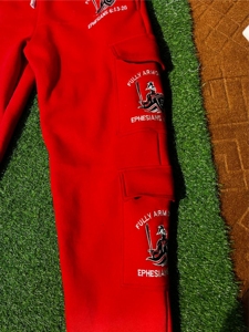2026 Men's Tracksuit Custom Logo With <b>Embroidery</b> 100% Cotton Fleece 450Gsm Tracksuit For Men - Product Image 5