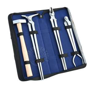 Kit de herramientas comerciales para alineación y ajuste de calzado con pinza para calzado de bomberos, herramienta para abrir calzado, martillo puntiagudo y pinza de cabeza redonda para asegurar el calzado - Product Image 1