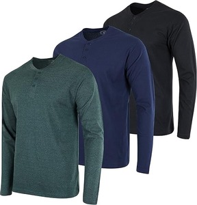 T-shirts à manches longues pour hommes, col rond, style streetwear, coton lourd, couleur personnalisée, écologiques, respirants, 100% coton, nouvelle collection automne - Product Image 5