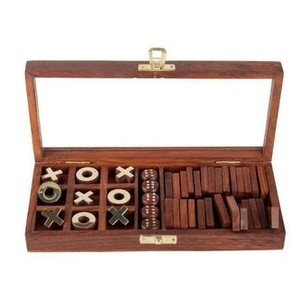 Boîte de jeu de dominos en bois faite à la main, jeux de dominos classiques en bois, fabricant et exportateurs indiens, jouets promotionnels - Product Image 4