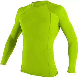 Comfortable Custom Size Hot Selling <b>Men's</b> Rash Guard Short <b>Compression</b> Breathable Anti-Bacterial UPF50+ High Quality Fitness - Product Image 1