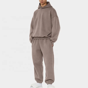 Men's Hooded Sweatshirt <b>Set</b> Solid Green Fleece Casual Winter Breathable <b>Knitted</b> Jogging Pants Full Zip Hoodie Long Sleeve new - Product Image 5