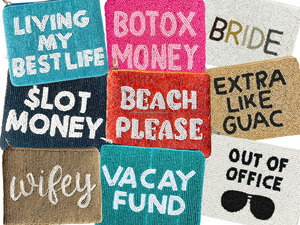 Monedero hecho a mano con cuentas para mamás mamá Cool mamá bordado cremallera bolsa lentejuelas embrague regalo para mujeres - Product Image 2