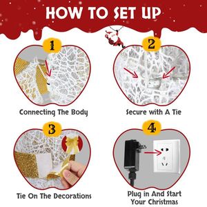 4.5FT Weather-Proof Outdoor Christmas Angel Ornament 200 LED Pre-Lit Wings Lighted Angel Decor for Home 200 LED Christmas Lights - Product Image 4