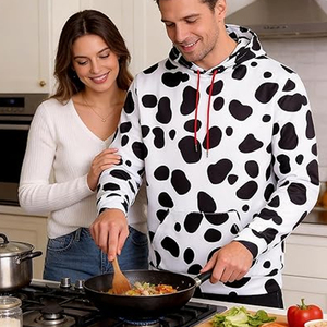 Sudadera con Capucha con Estampado de Leopardo para Hombre y Mujer, Sudadera de Algodón y Felpa, Sudadera con Logo Personalizado, Proveedor OEM al por Mayor - Product Image 2