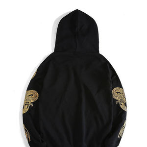 Sweat à capuche brodé haut de gamme, production de vêtements personnalisés ODM, sweat à capuche brodé élégant, best-seller du marché - Product Image 3