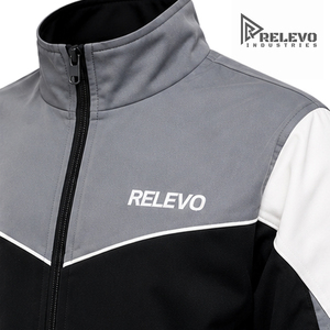 Conjunto Deportivo Personalizado con Logotipo OEM para Adultos, Unisex, Estilo Deportivo, Otoñal, de Dos Piezas, con Bloques de Color, Chaqueta con Cierre y Cuello Redondo, Pantalones Deportivos Ligeros - Product Image 3