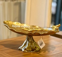 Bol de service alimentaire en aluminium poli, feuille d'or, décoratif, personnalisé avec logo, certifié CE, écologique, de luxe moderne, en stock pour les fêtes