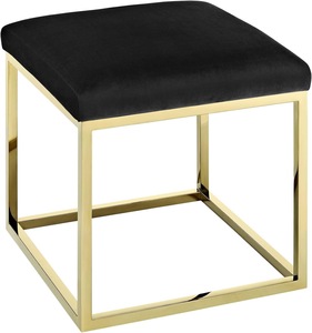 Repose-pieds ottoman élégant avec accent métallique et coussin moelleux pour canapé, salon, appartement, école, chambre, hôtel - Vente en gros directe usine - Product Image 3