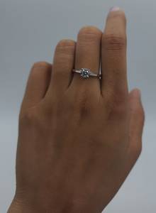 Gold 0.50 CT Lab Grown <b>Diamond</b> Work <b>Ring</b> for Women | Trendy IGI Certified Handmade <b>Diamond</b> <b>Ring</b> | Luxury Bridal Anniversary - Product Image 4