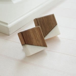 Pomo Decorativo de Madera y Mármol de Primera Calidad de Diseñador Indio, Herraje Vintage para Cómoda y Cocina - Product Image 1