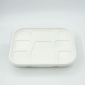 ภาชนะใส่อาหารทำจากอ้อยเป็นมิตรกับสิ่งแวดล้อมทนทานกันรั่วเข้าไมโครเวฟปรับแต่งได้ตามต้องการ - Product Image 6