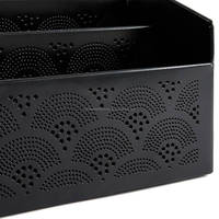 Organizador de Escritorio y Vajilla de Hierro Negro Moderno para Cocina, Sala de Estar, Oficina - Mueble de Almacenamiento Multiusos para el Suelo
