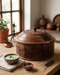 ชามหม้อไฟไม้เนื้อแข็งสำหรับใช้ในครัวและห้องรับประทานอาหารที่บ้าน - Product Image 2