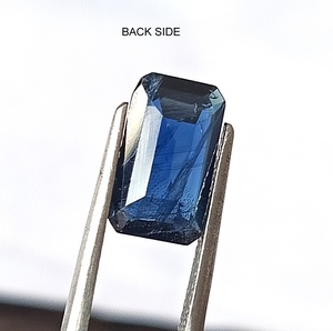 Saphir bleu australien naturel de 2,60 carats, taille émeraude, non chauffé, non traité, translucide, qualité supérieure, pierres précieuses de saphir - Product Image 5