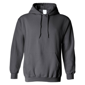 Sweat à capuche uni en molleton coupe ajustée avec poche, léger et confortable, logo personnalisé, pour le fitness et la mode, pour homme - Product Image 4