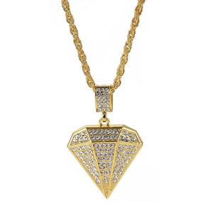 Nuevo Collar con Colgante de Diamantes de Oro Natural de Lujo con Amuleto, Joyería para Mujer, Disponible para Exportación - Product Image 3