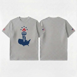 Camiseta de Algodón Grueso Oversize para Hombre, Estampada, Manga Corta, Diseño Gráfico Hip Hop, Tendencia Europea 2026 - Product Image 6