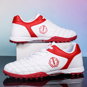 Chaussures de football en cuir PU pour hommes, baskets de sport professionnelles, semelle intermédiaire en caoutchouc, doublure en coton, style basketball - Product Image 3