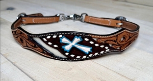 Ensemble de luxe de têtière et de collier de poitrail pour selle western anglaise, en cuir de qualité supérieure, orné de strass, fait main, personnalisé, pour l'équitation - Product Image 3