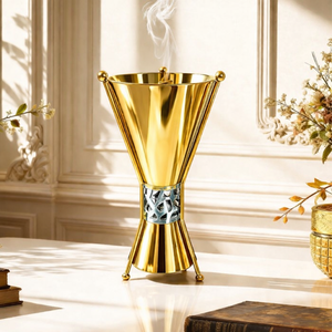 Luxury <b>Bakhoor</b> Burner Incense Burner Arabic <b>Oud</b> Burner Metal Incense Holder Home Decor Fragrance Burner - Product Image 4