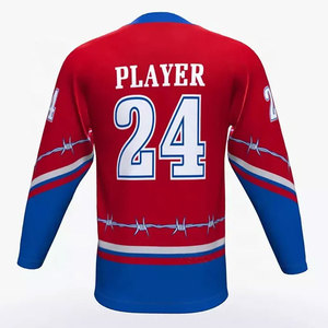 Maillots de hockey sur glace au design le plus récent, taille personnalisée, maillots de hockey sur glace pour adultes, uniforme de hockey sur glace respirant, maillots personnalisés - Product Image 4