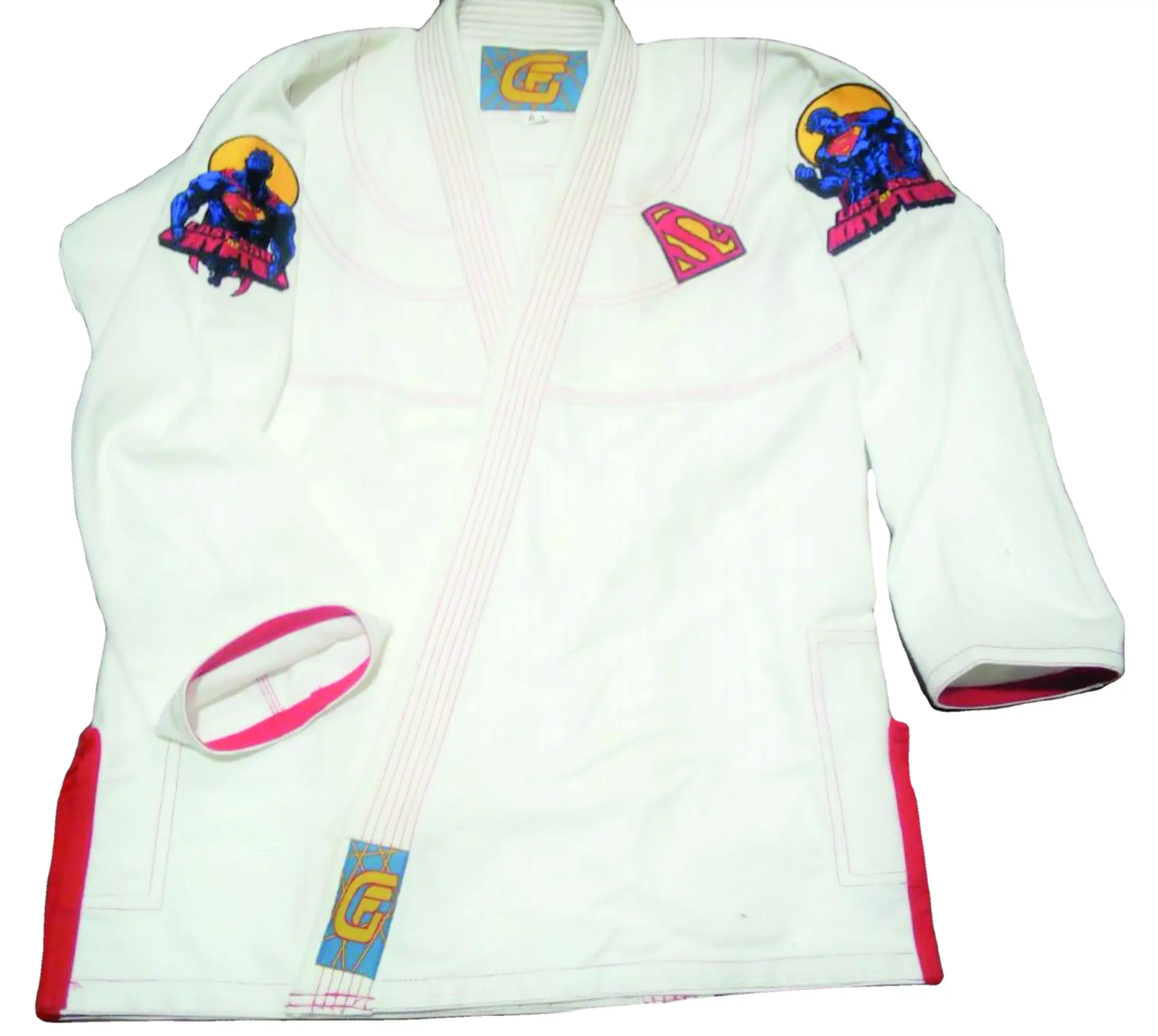 Высококачественная униформа для каратэ Gi, горячая распродажа, оборудование для тренировки каратэ, легкие костюмы для боевых искусств белого цвета, 12 унций