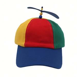 Gorra de béisbol transfronteriza 100% algodón con diseño de libélula y arcoíris, con hélice a juego, parte superior suave, 6 paneles, acabado satinado, para todas las estaciones, para adulto. - Product Image 3