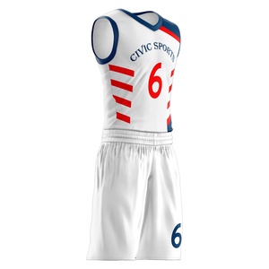 ชุดบาสเก็ตบอลออกแบบได้ตามต้องการเสื้อเจอร์ซีย์แขนกุดชุดทีม - Product Image 5